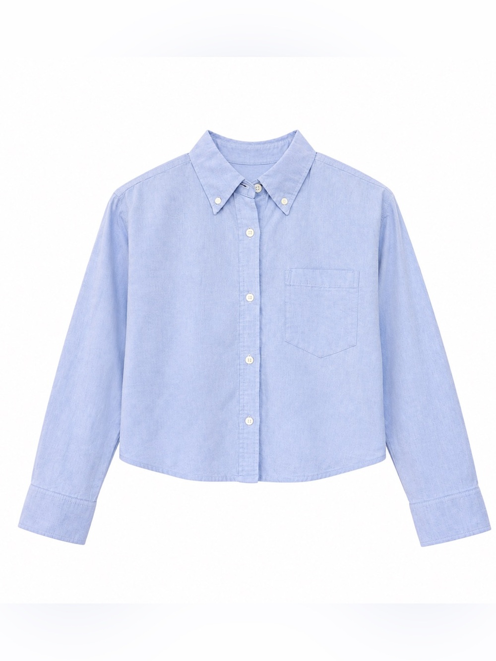 NWT GU Cropped Button Down Shirt